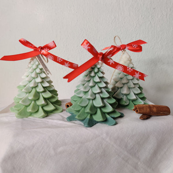 Snowy Christmas Tree Soy Candle